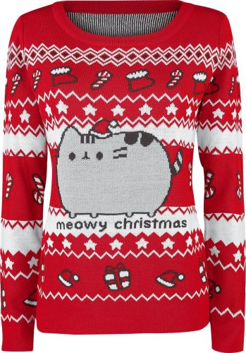 Pusheen Meowy Christmas Pletený svetr vícebarevný