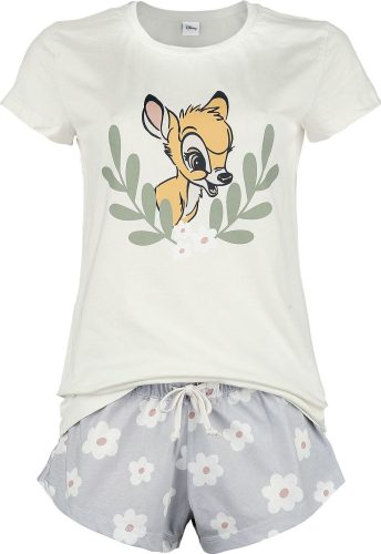 Bambi Bambi - Flowers pyžama šedá / béžová