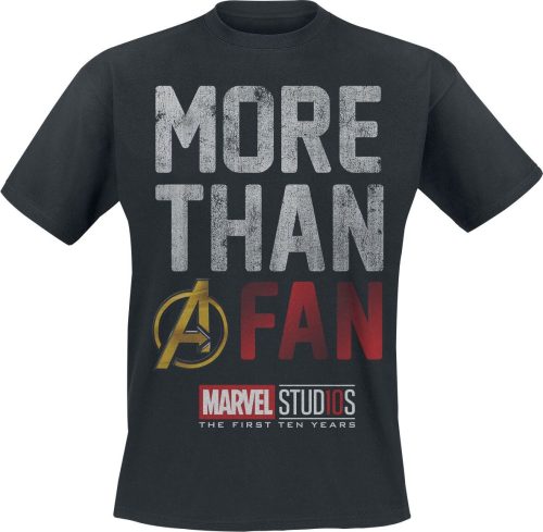Marvel More Than A Fan Tričko černá