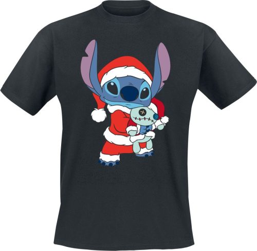 Lilo & Stitch Stitch Christmas Tričko černá
