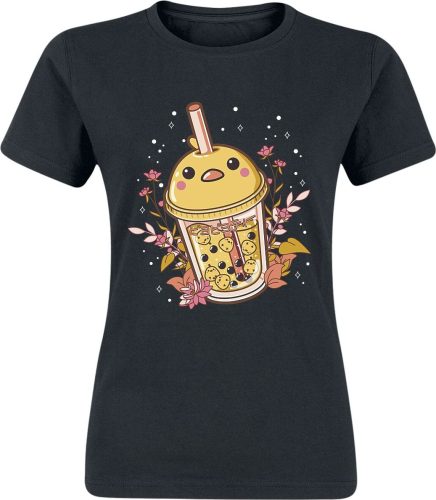 Zábavné tričko Bubble Tea Chick Dámské tričko černá