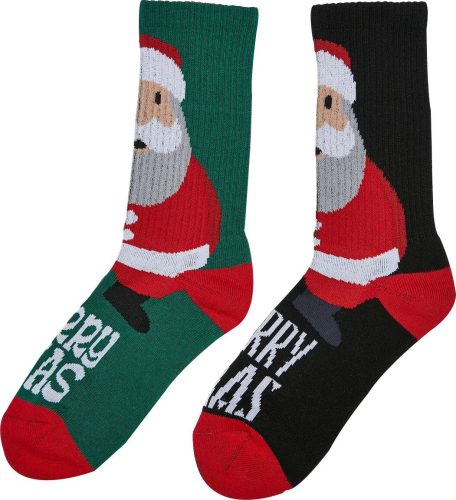 Urban Classics Fancy Santa Socks 2-Pack Ponožky vícebarevný