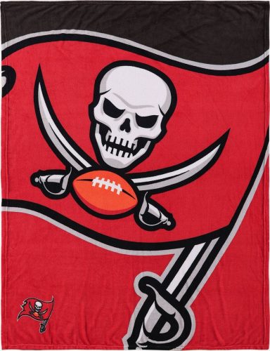 NFL Příjemný přehoz Tampa Bay Buccaneers Deka cervená/cerná/bílá