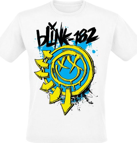 Blink-182 Smiley Tričko bílá