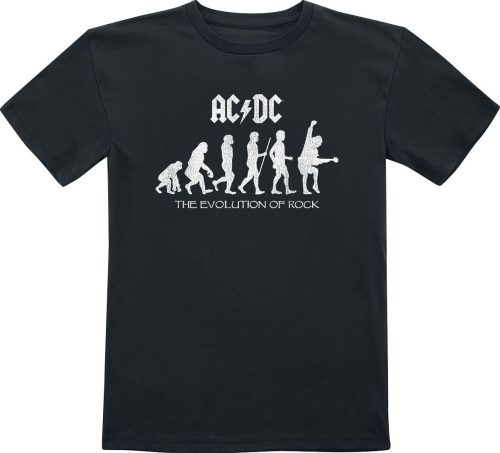 AC/DC Evolution Of Rock detské tricko černá