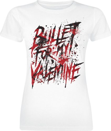Bullet For My Valentine Splattered Logo Dámské tričko bílá