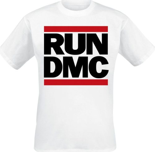 Run DMC Traditionel Logo Tričko bílá