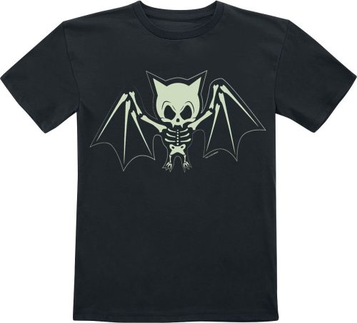 Tierisch Kids - Bat Skeleton detské tricko černá