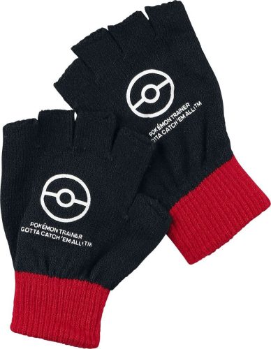 Pokémon Trainer rukavice cerná/cervená