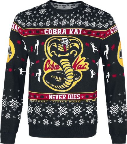 Cobra Kai Never Dies! Pletený svetr vícebarevný