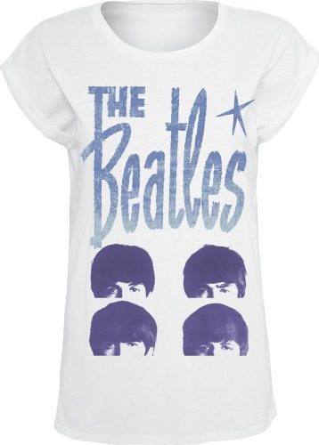 The Beatles Sketched Heads Dámské tričko bílá