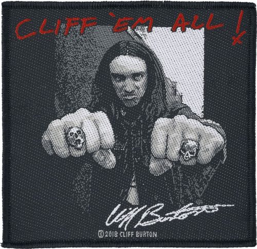 Metallica Cliff 'Em All nášivka cerná/bílá/cervená