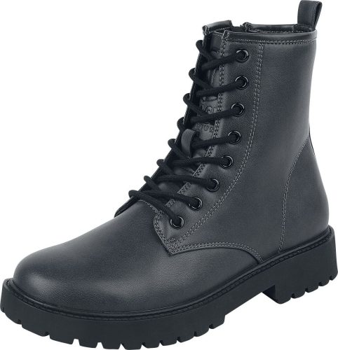 Black Premium by EMP Tmavě šedé boty na šněrování se zipem zevnitř boty tmavě šedá