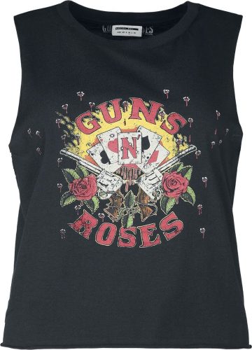 Guns N' Roses Noisy May - Cards And Roses Dámský top černá
