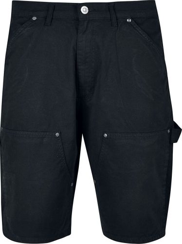 Urban Classics Dřevorubecké šortky se zpevněnými koleny Kraťasy černá