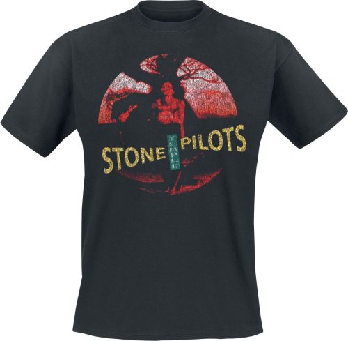 Stone Temple Pilots Core Circle Distressed Vintage Tričko černá
