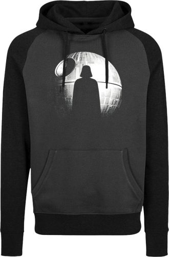 Star Wars Darth Vader - Death Star - Silhouette Mikina s kapucí cerná/šedá