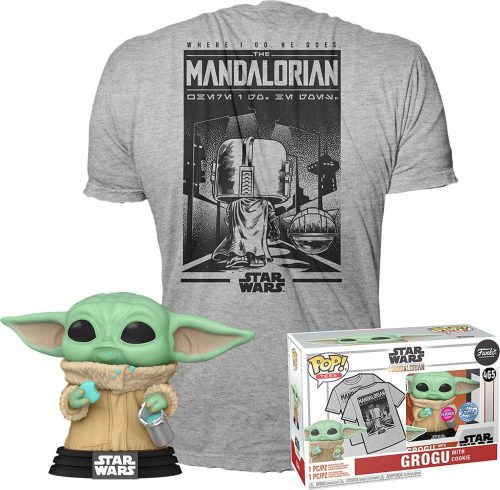 Star Wars The Mandalorian - Grogu with Cookie POP! & Tee Sberatelská postava standard
