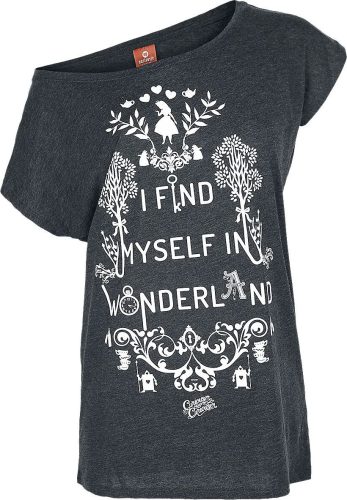 Alice in Wonderland I Find Myself In Wonderland Dámské tričko prošedivelá
