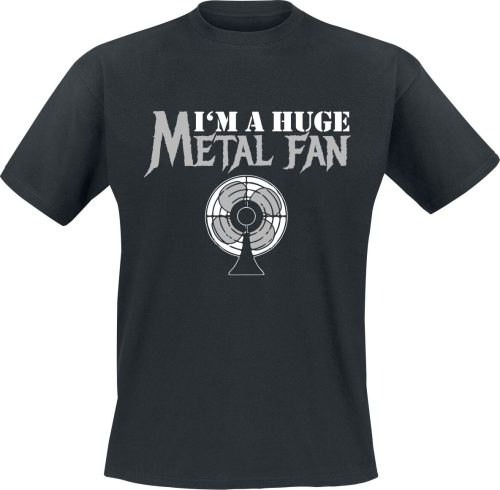 Sprüche Huge Metal Fan Tričko černá