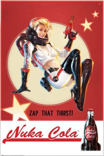 Fallout Nuka Cola plakát vícebarevný