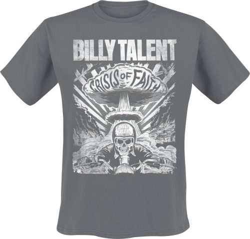 Billy Talent Crisis Of Faith Cover Distressed Tričko charcoal