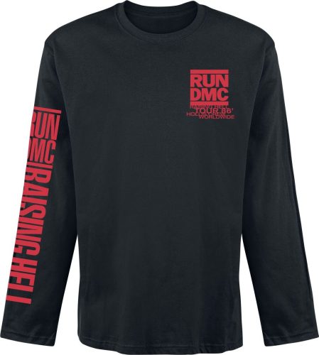 Run DMC Raising Hell Tour 86 Tričko s dlouhým rukávem černá