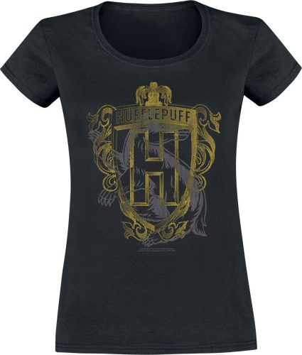 Harry Potter Hufflepuff - Badger Crest Dámské tričko černá
