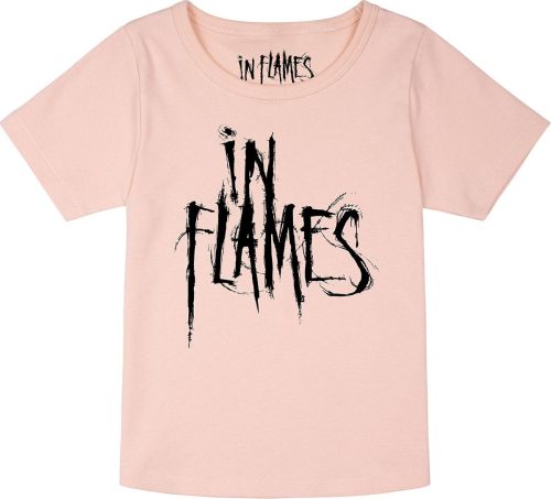 In Flames Metal-Kids - Logo detské tricko světle růžová