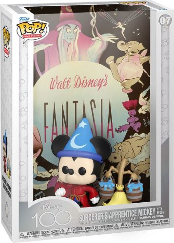 Fantasia Funko POP! Movie Poster - Disney 100 - Sorcerers Apprenrice Mickey wirh Broom Vinyl Figur 07 Sberatelská postava vícebarevný