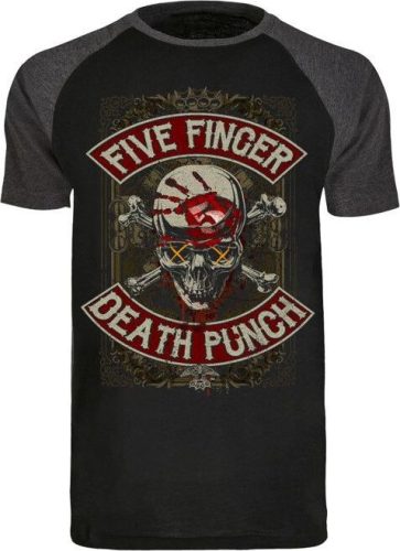 Five Finger Death Punch Dirty Skull Battle Born Tričko cerná/šedá