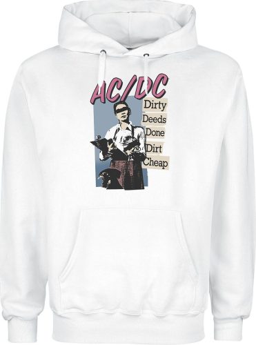 AC/DC Dirty deeds done dirt cheap Mikina s kapucí bílá