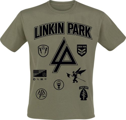 Linkin Park Patches Tričko olivová