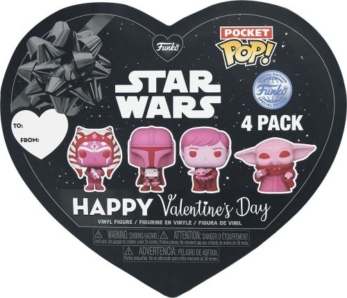 Star Wars The Mandalorian Valentine's Day Box 4PC - Pocket Pop! Klíčenka vícebarevný