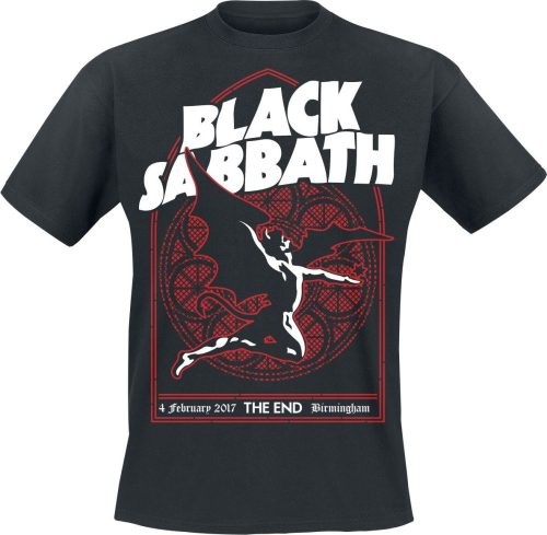 Black Sabbath The End Church Window Tričko černá