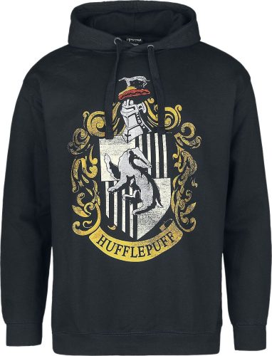 Harry Potter Hufflepuff Mikina s kapucí černá