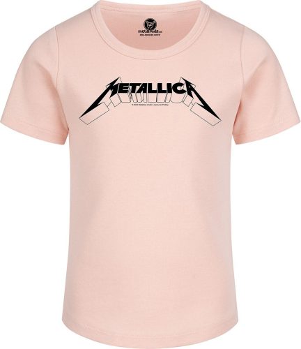 Metallica Metal-Kids - Logo detské tricko světle růžová