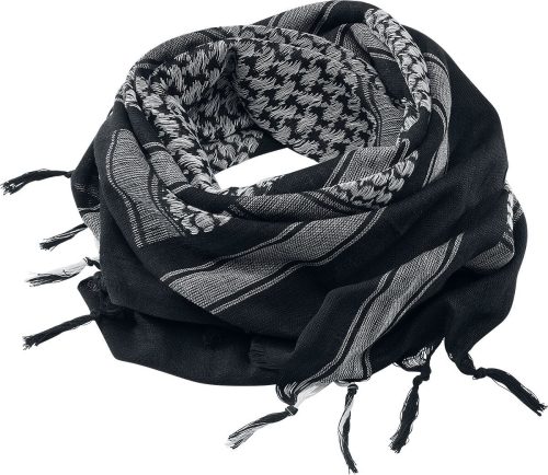 Brandit Šála Shemag Palestinian Šátek/šála cerná/bílá