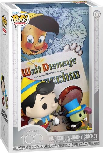 Pinocchio Funko POP! Movie Poster - Disney100 Pinocchio & Jimmy Cricket Vinyl Figur 08 Sberatelská postava vícebarevný