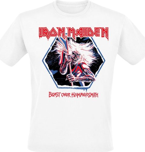 Iron Maiden Beast Over Hammersmith Tričko bílá