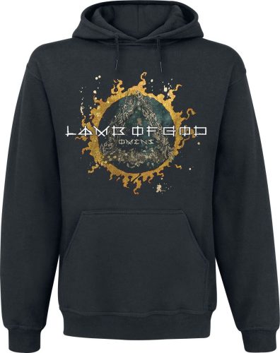 Lamb Of God Omens Back Cover Mikina s kapucí černá