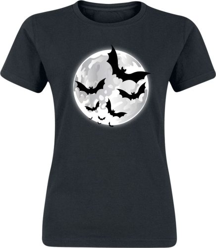 Tierisch Moon Bats Dámské tričko černá