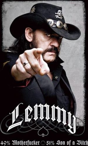Motörhead Lemmy Kilmister - 49% Mofo plakát standard