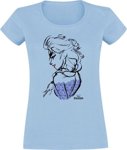 Frozen Elsa Sketch Dámské tričko modrá