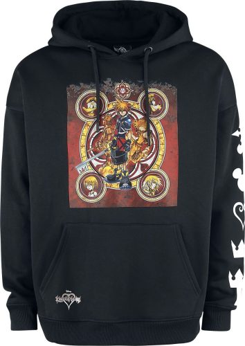 Kingdom Hearts Group Mikina s kapucí černá