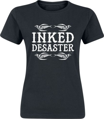 Sprüche Inked Desaster Dámské tričko černá