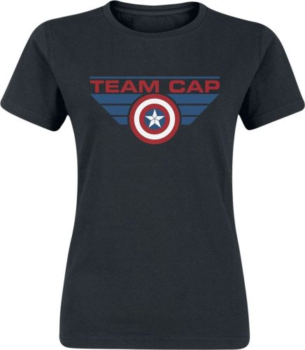 Captain America Team Cap Dámské tričko černá