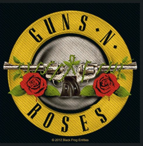 Guns N' Roses Bullet Logo nášivka vícebarevný