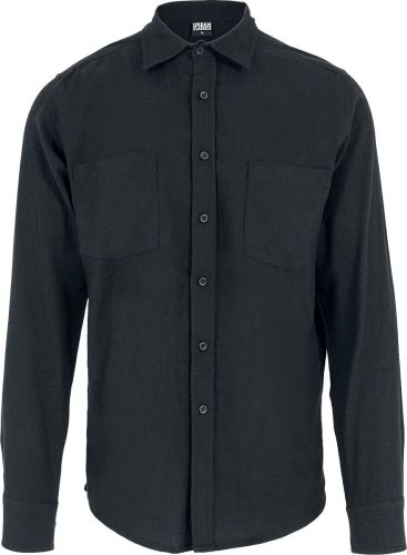 Urban Classics Cierne bavlnené tricko Košile černá
