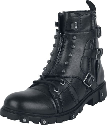 Gothicana by EMP Motorkářské boty s přezkami boty černá